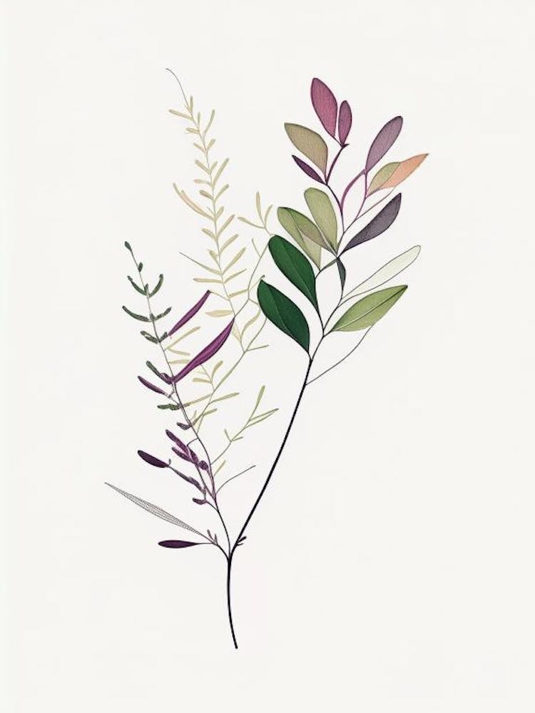 Feuille de Thym Abstraite 4