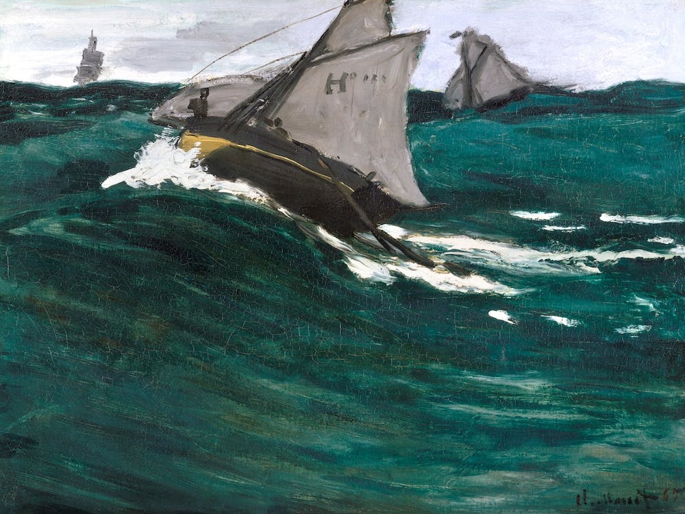 The Green Wave, Claude Monet