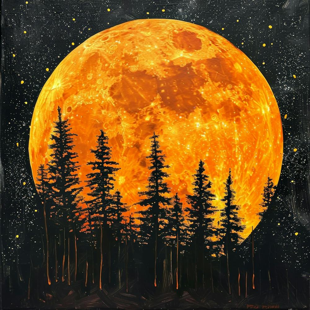 Pleine Lune Dans La Forêt 4
