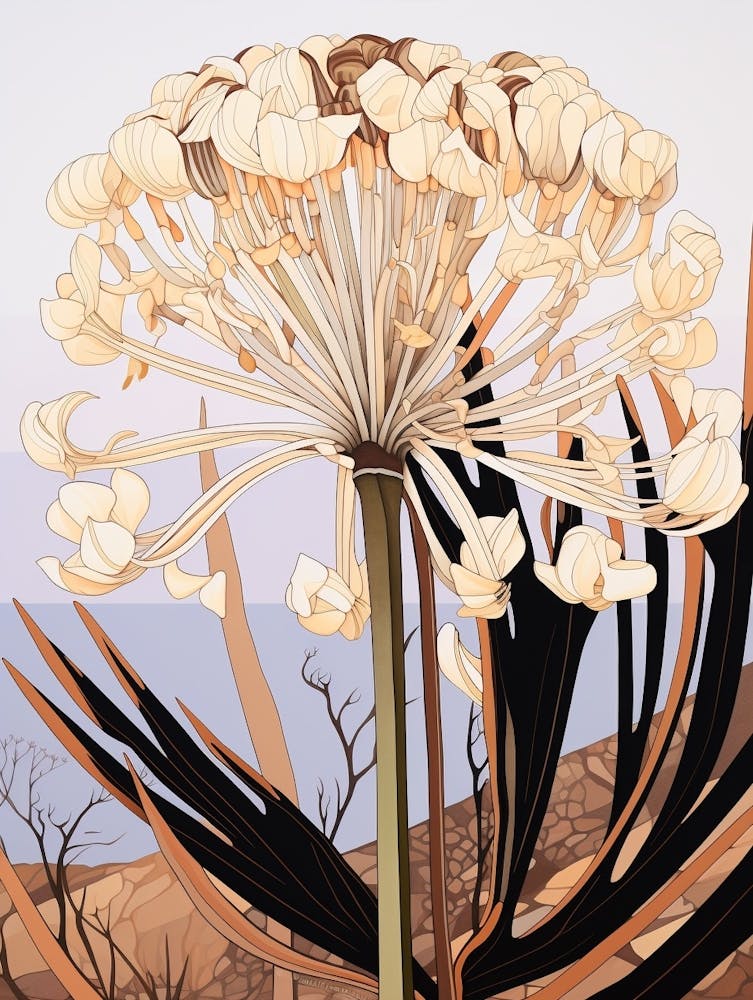 Flower Illustration Agapanthus 1