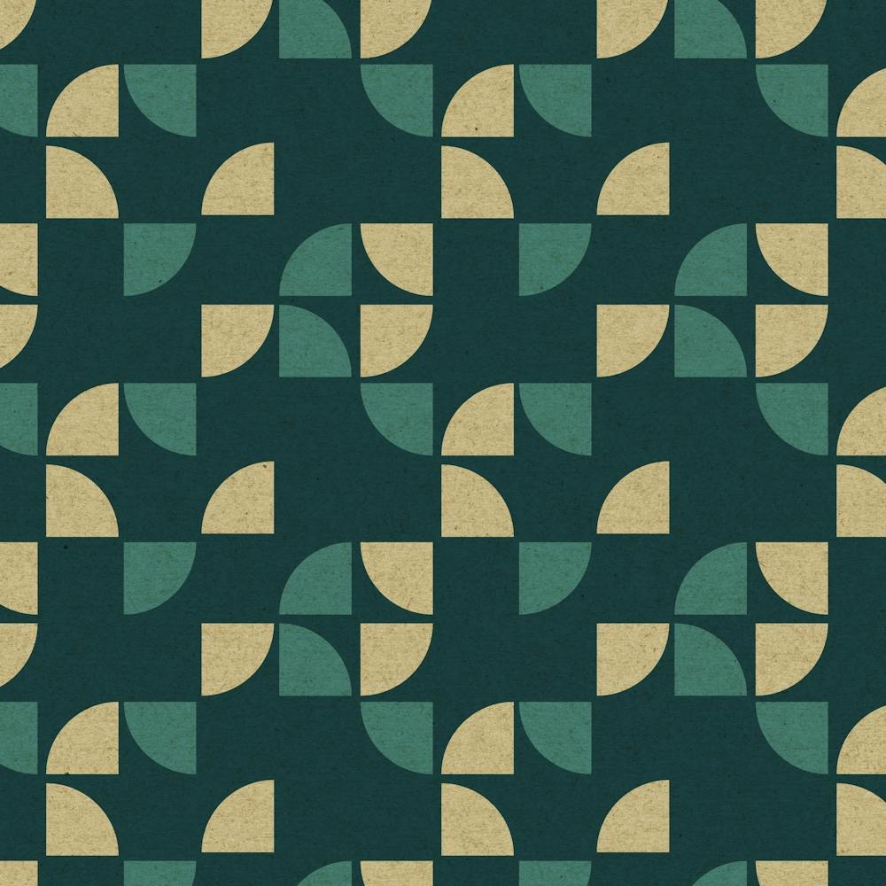 Bauhaus Geometric Teal