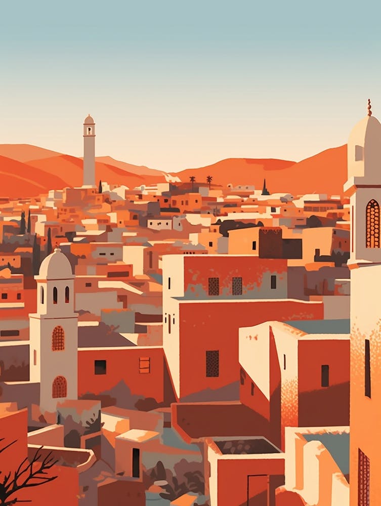 Morocco 1 Travel Illustration