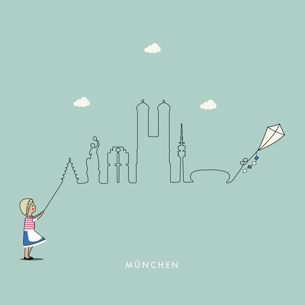 Munich Skyline Kite