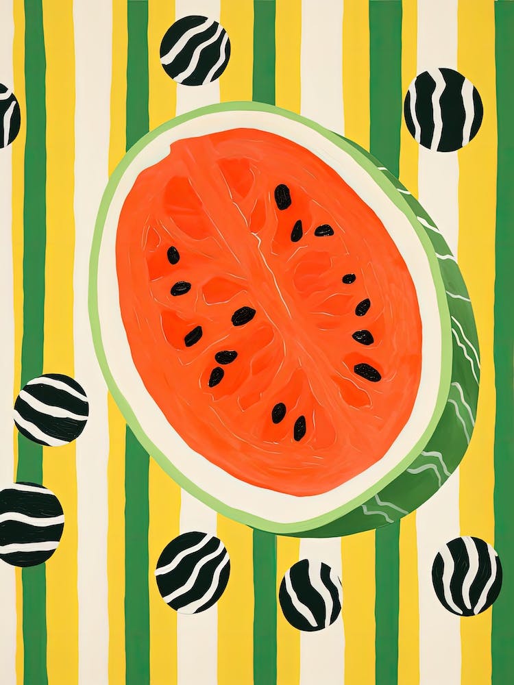 Honeydew Melon Fruit Summer Illustration 4