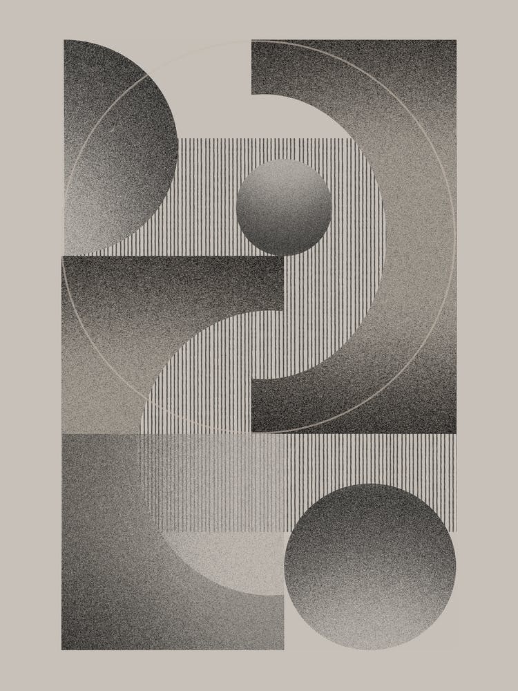 Abstract Geometry, Bauhaus Print, Mid Century Modern, Pop Culture, Exhibition Poster, Modernist, Retro Wall Art, Geometric Shapes, Modernist 