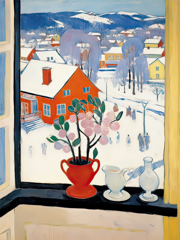The Windowsill Of Troms   Norway Snow Inspired By Matisse 2