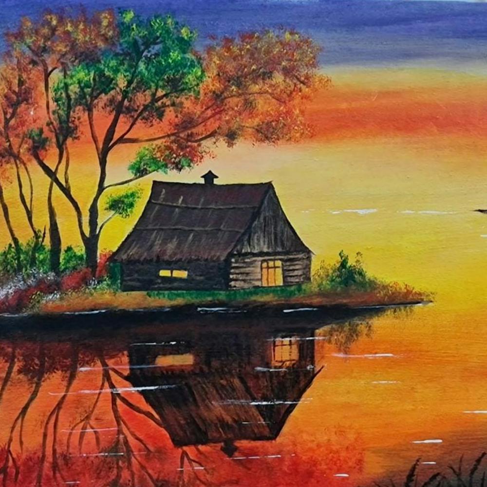 Sunset By Sanjay Sharma Wall