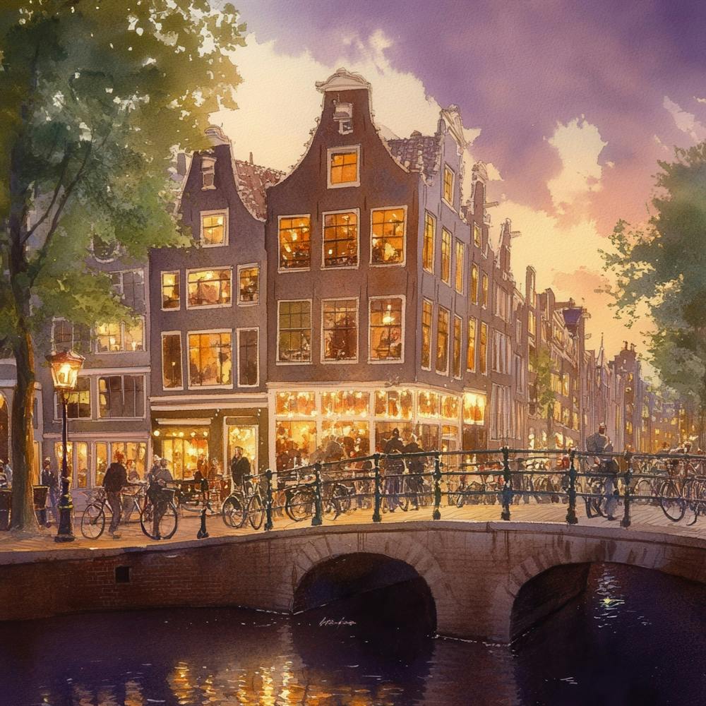 Amsterdam At Dusk 1