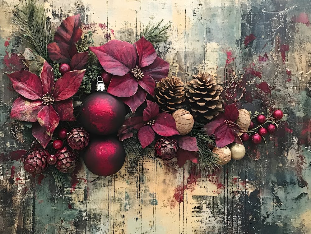 Vintage Holiday Mixed Media 7