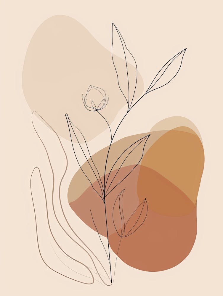 Lyon Botanical Garden Boho Line Art