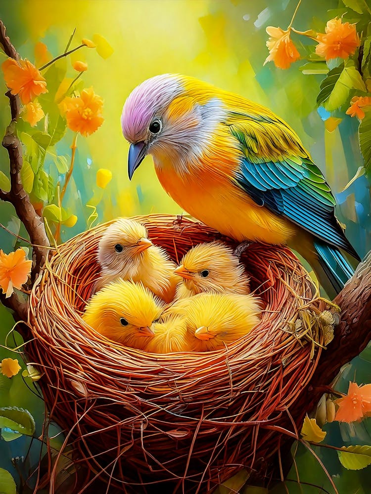 Bird Feeding Chicks 1