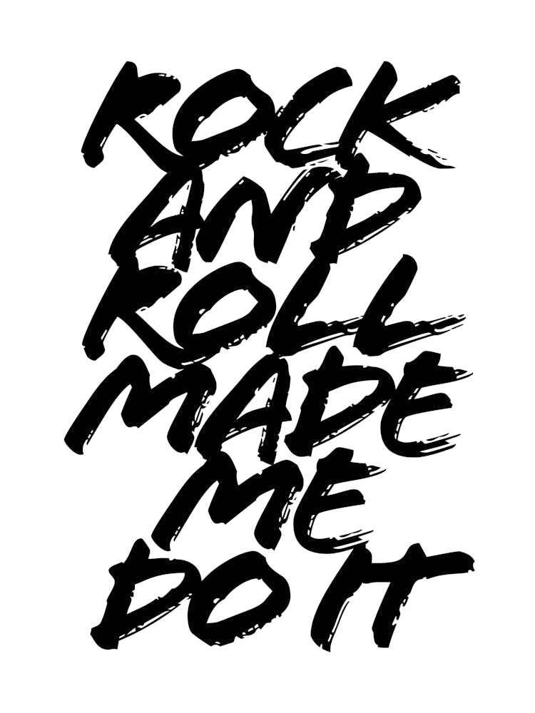 Rock And Roll Made Me Do It Grunge Caps