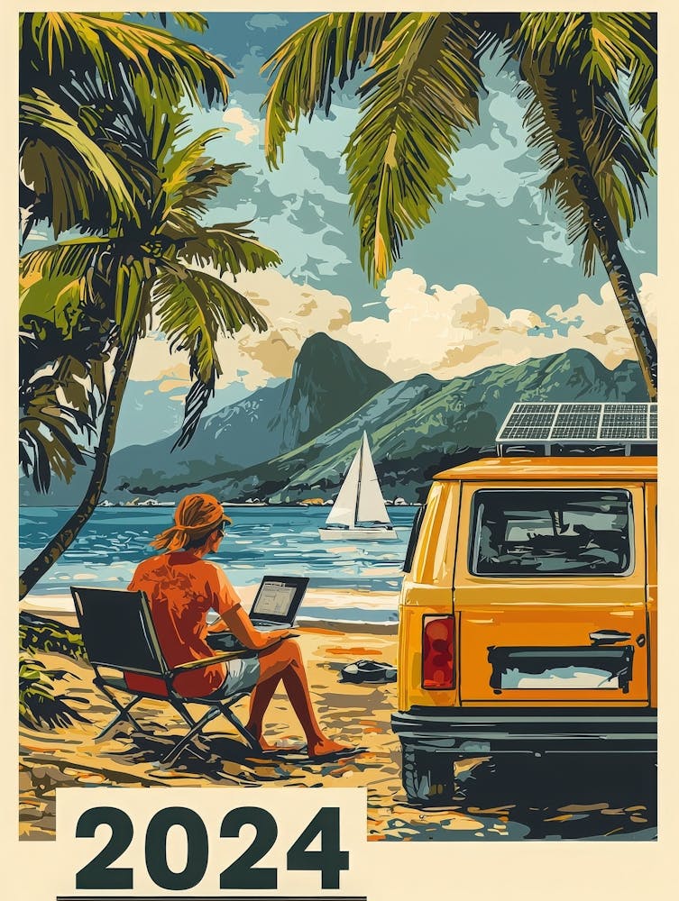Aihrgdesign A Lifestyle Poster Celebrating The Digital Nomad 1