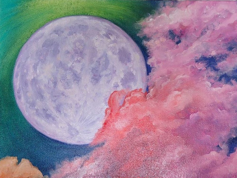 Full Moon Abstraction 1
