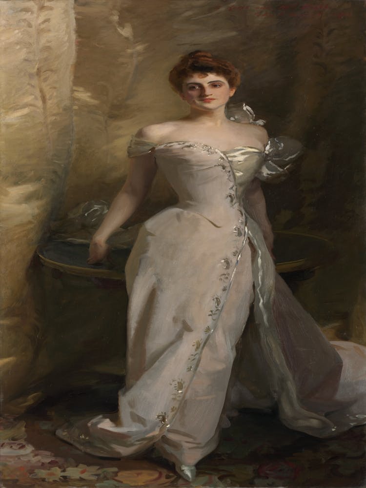 Lady In A White Dress