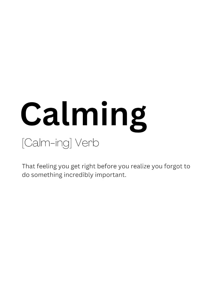Calming Definition Meaning
