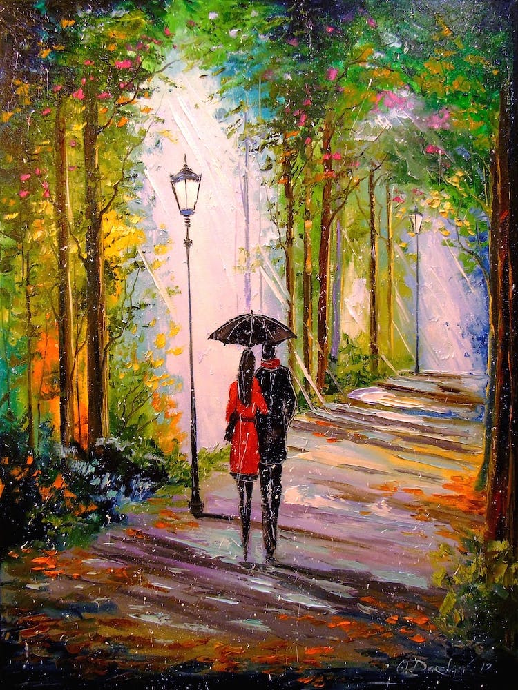 A walk in the forest park