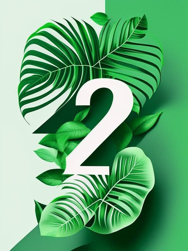 22, Number, Education Jungle Leaf