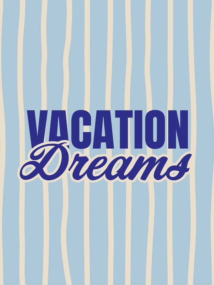 Vacation Dreams Pastel Blue
