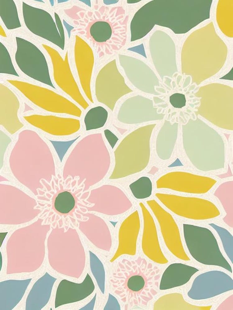 Aster Pastel Floral 2 Flower