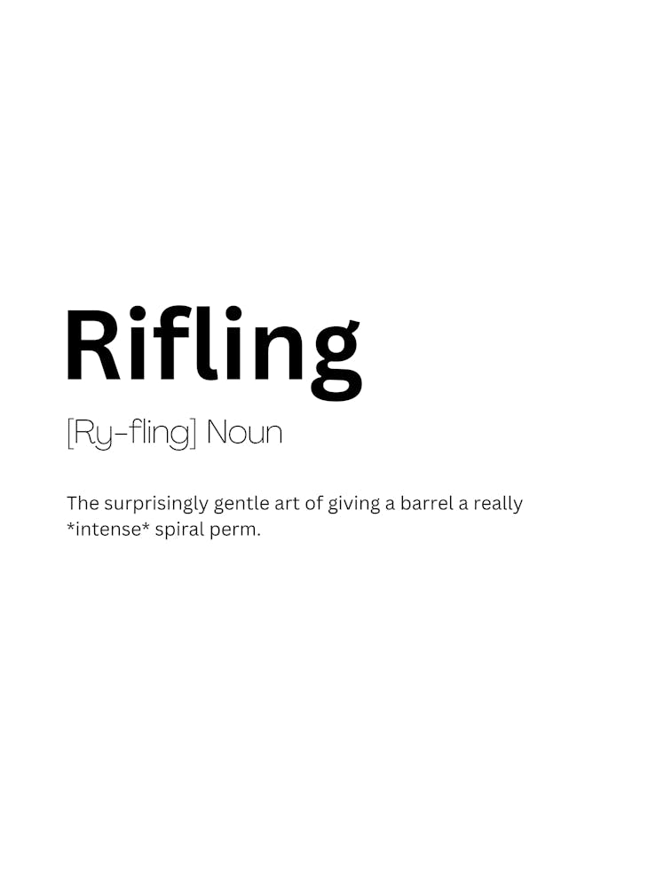 Rifling Definition Meaning 1