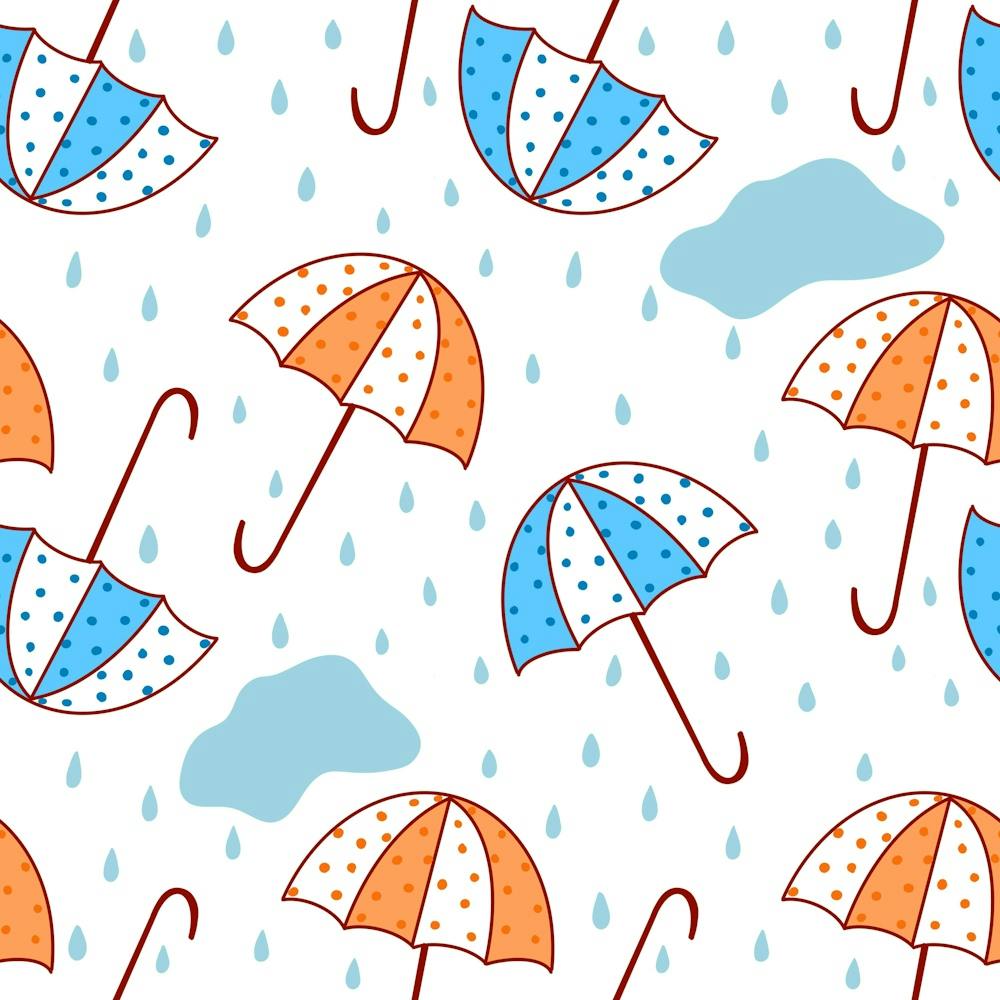 Rain Umbrella Pattern Water