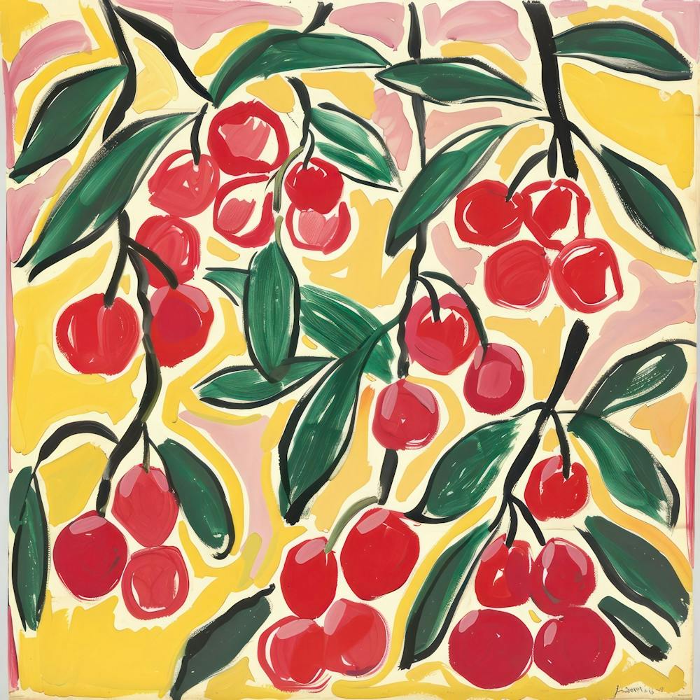 Cherry Painting Matisse Style 12