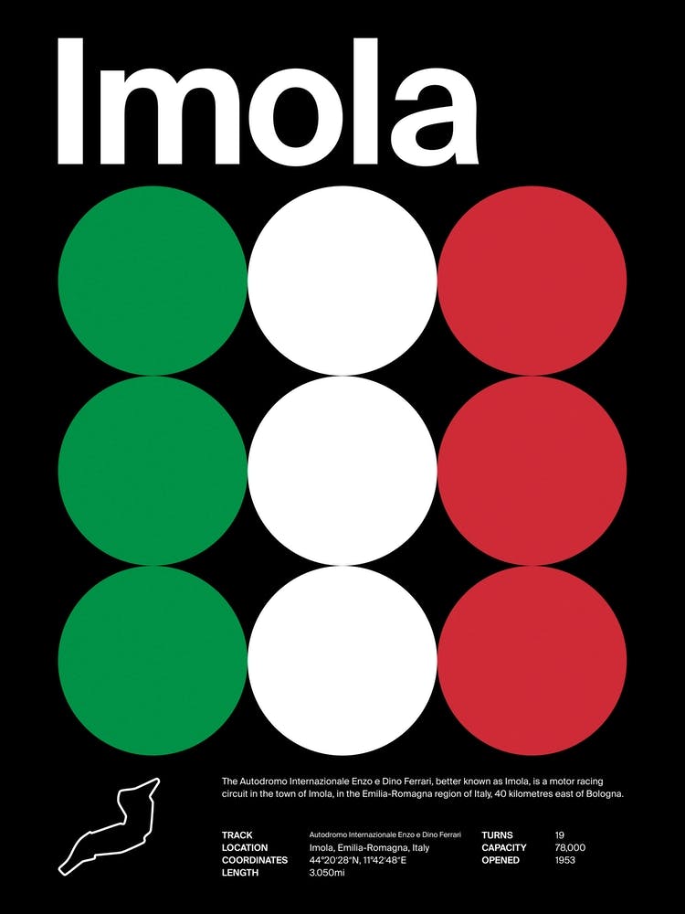 Mid Century Dark Imola F1