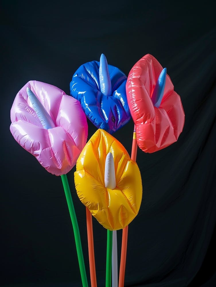 Bright Inflatable Flowers Flamingo Flower 1