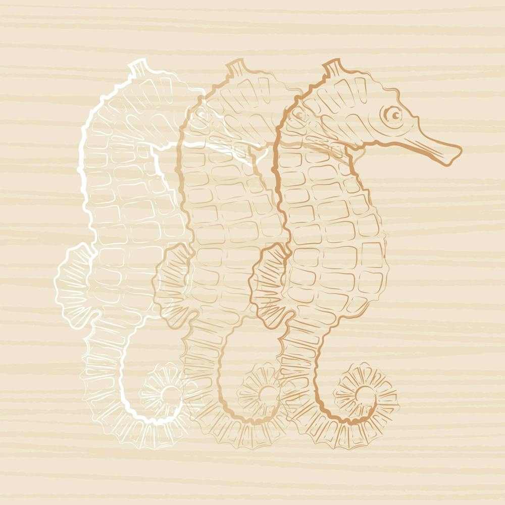 Beige Sea Horse