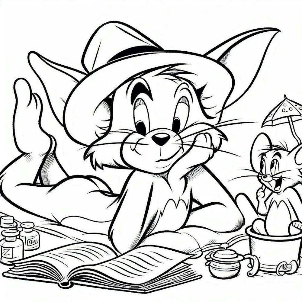 Tom And Jerry Coloring Pages