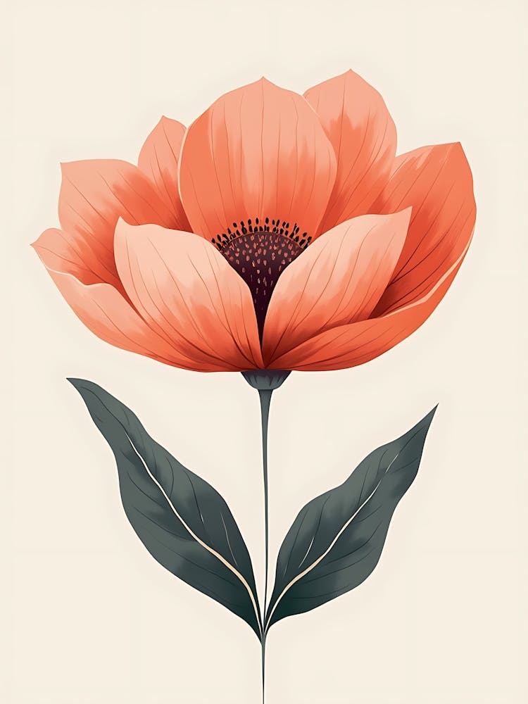 Earthy Floral Harmony Poppies