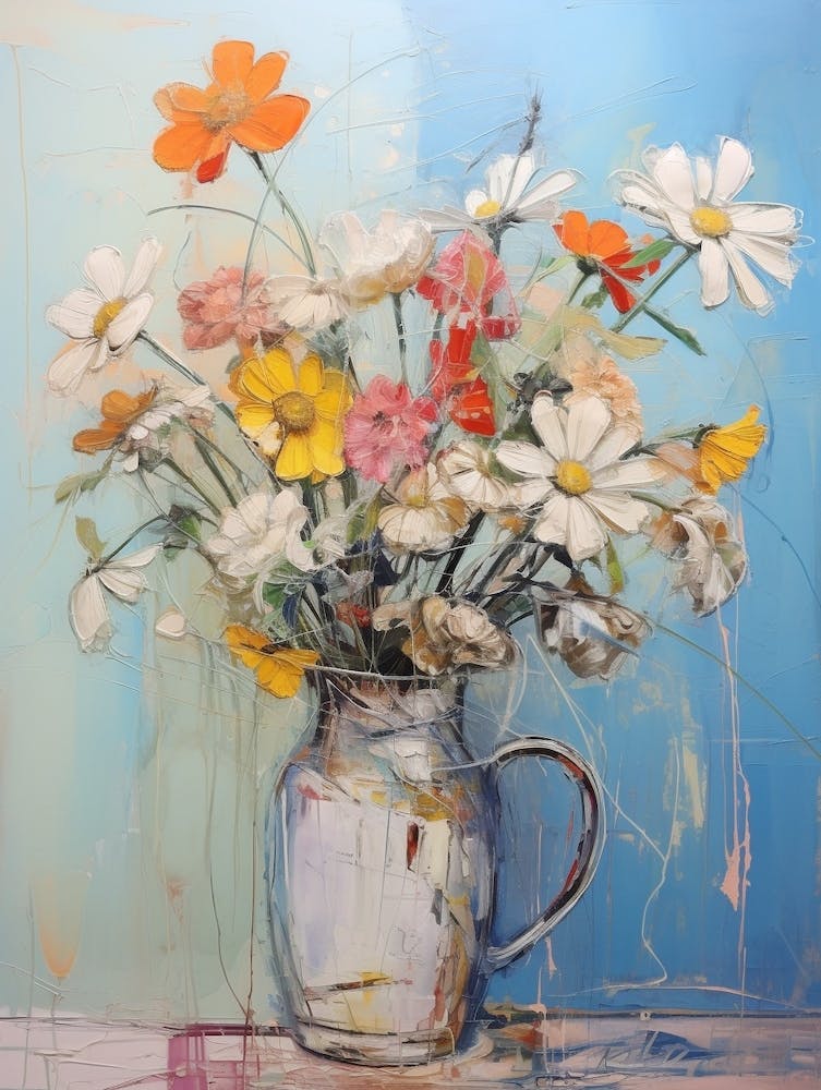 Abstract Flower Painting Daisy 2