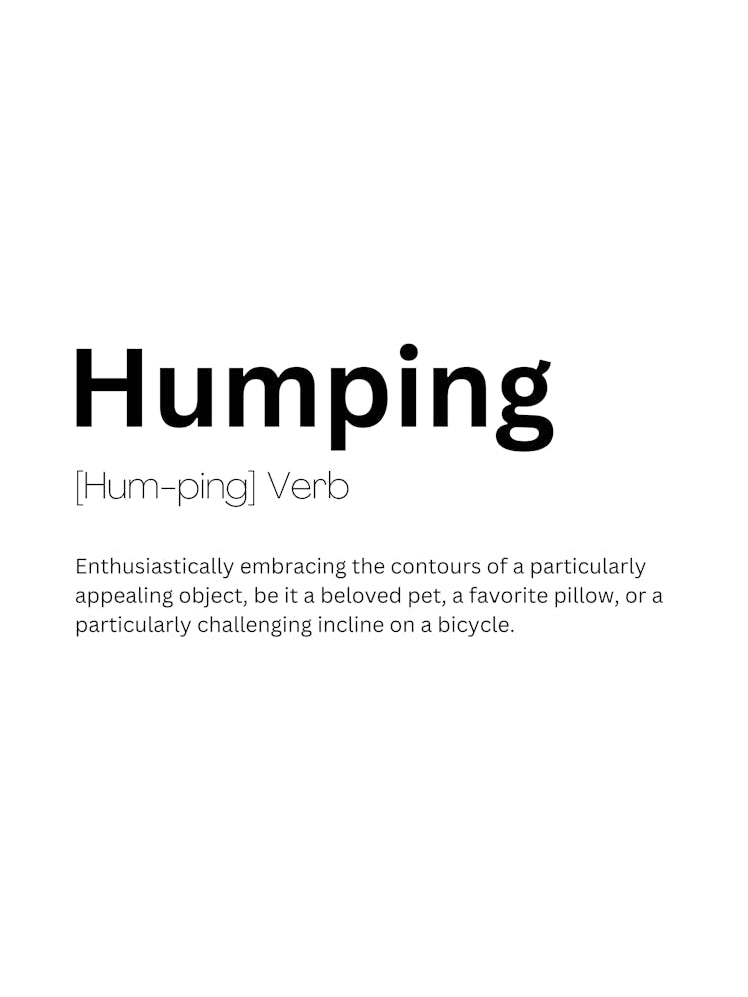 Humping Definition Meaning