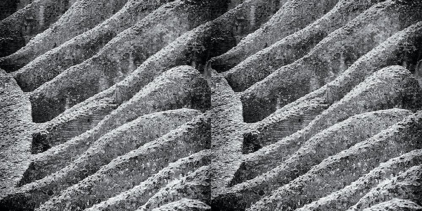 Close Up Of The Colosseum In Rome