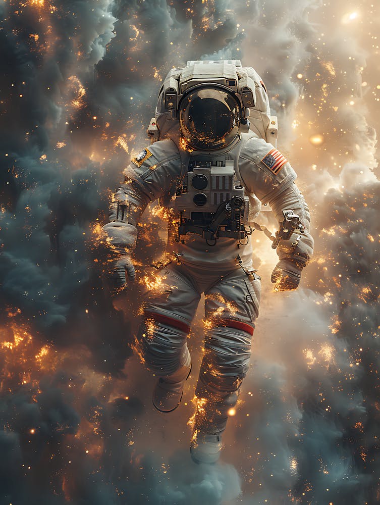 Astronaut im Weltraum 3