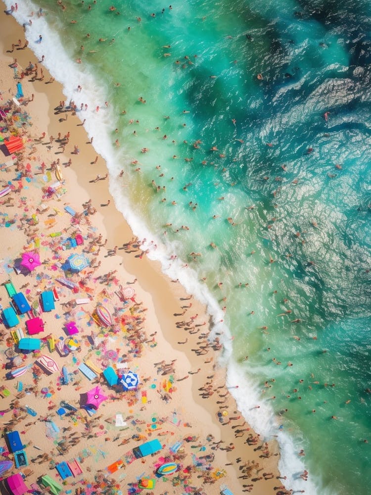 Aerial View Miami Beach High Summer 4