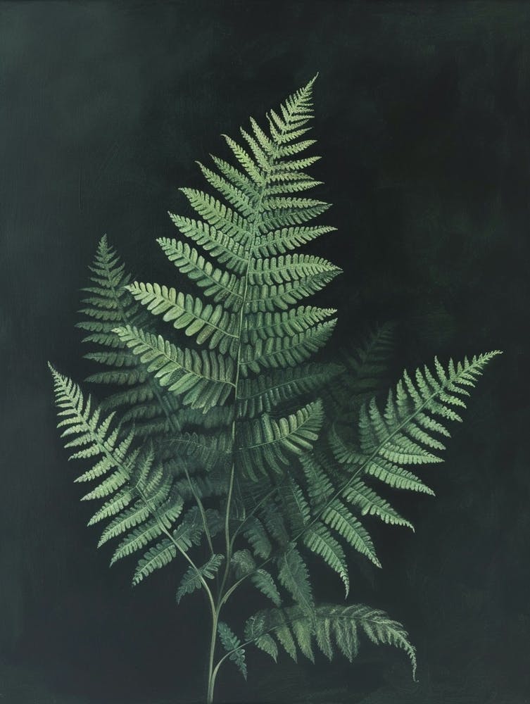 Hares Foot Fern Painting 3