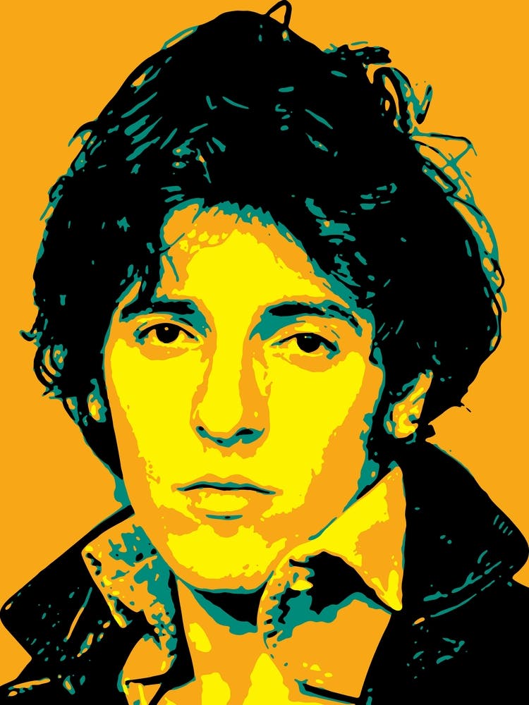 Bruce Springsteen Rock Music Singer Legend In Pop Art 3