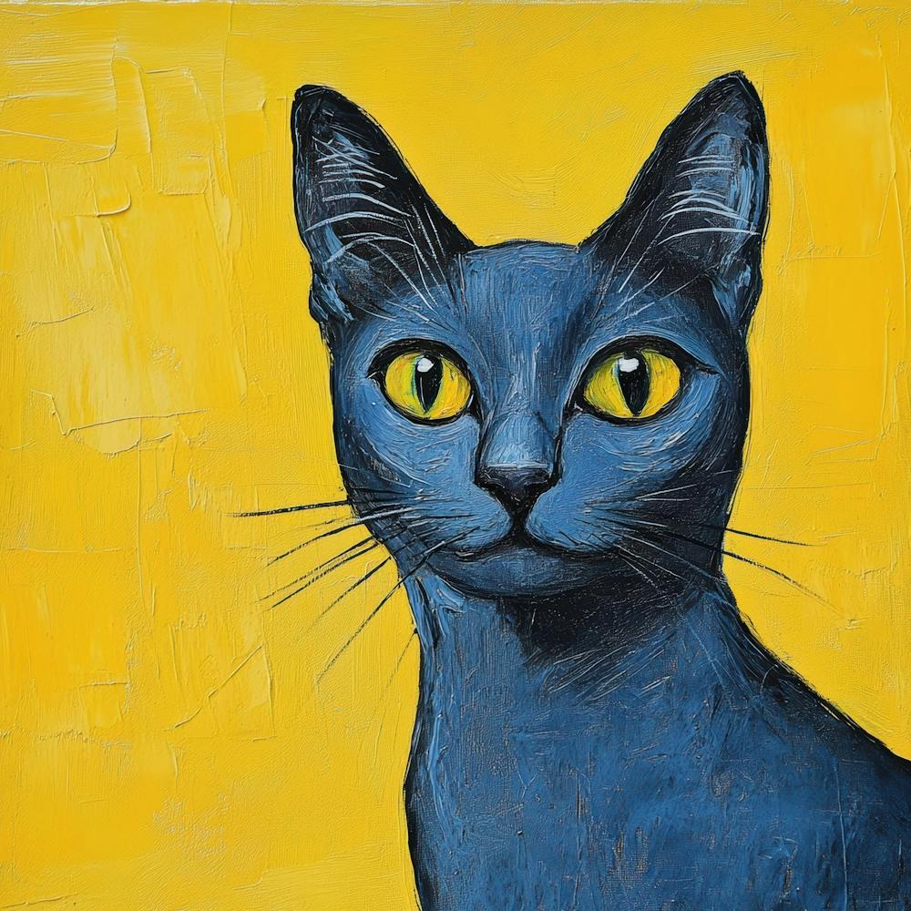 Blaue Katze 30