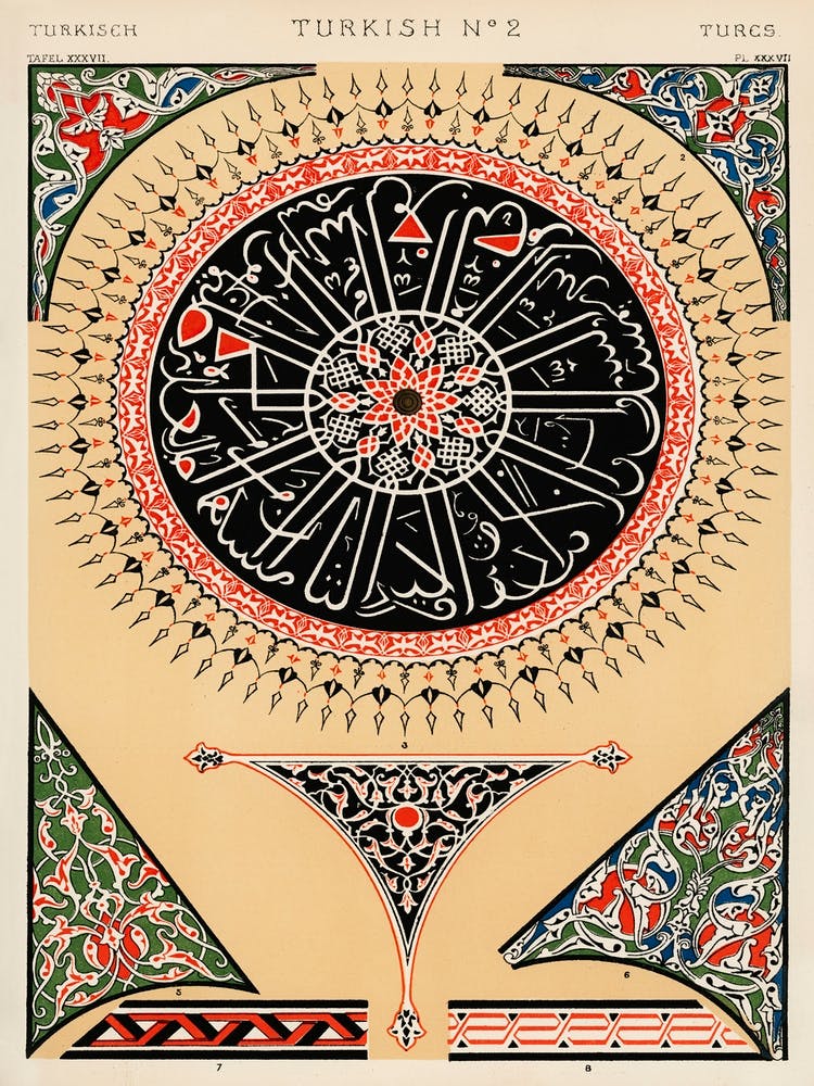 Illustration De Motif Vintage, Owen Jones