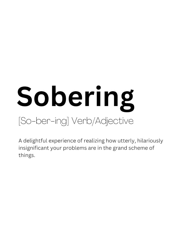 Sobering Definition Meaning