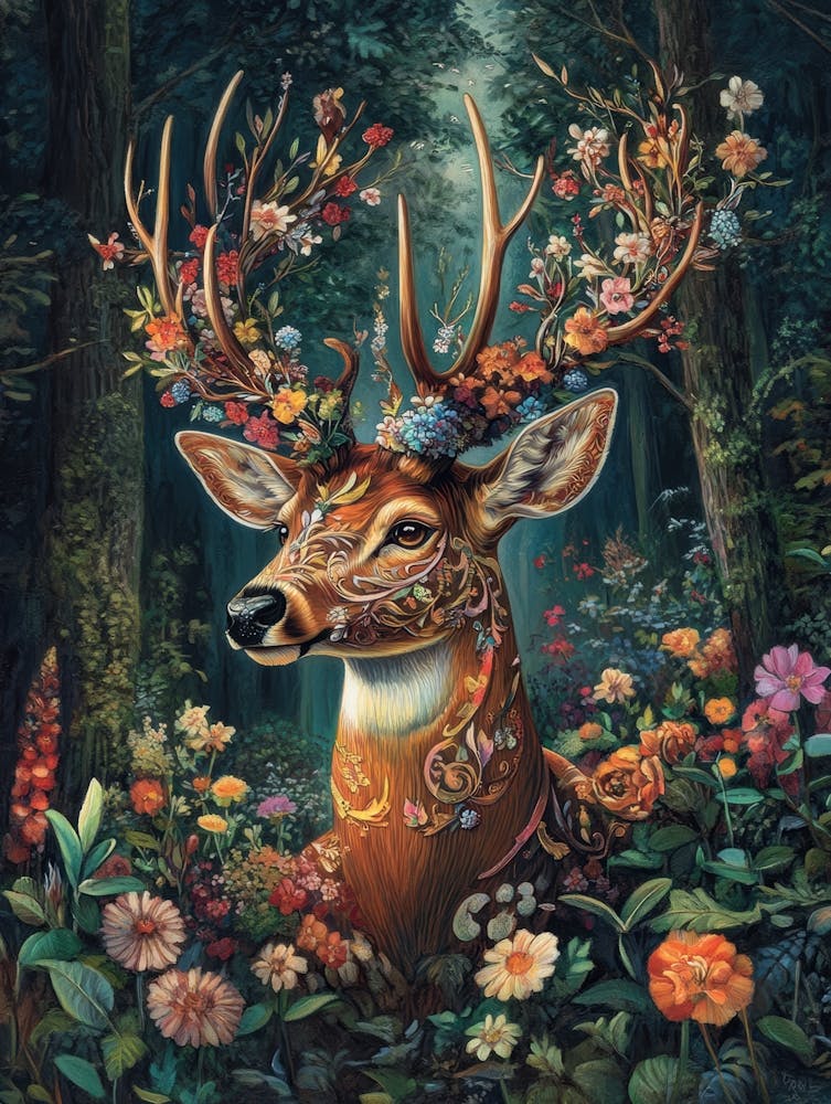 Deer In The Forest 7