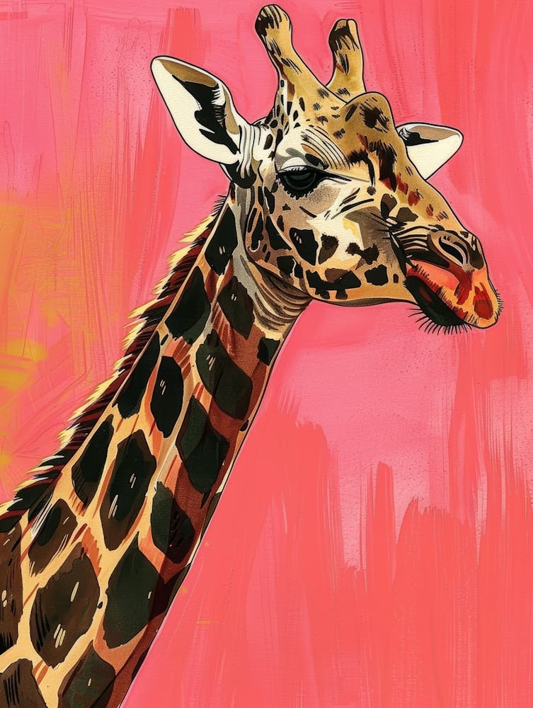 Giraffe Canvas Print 14
