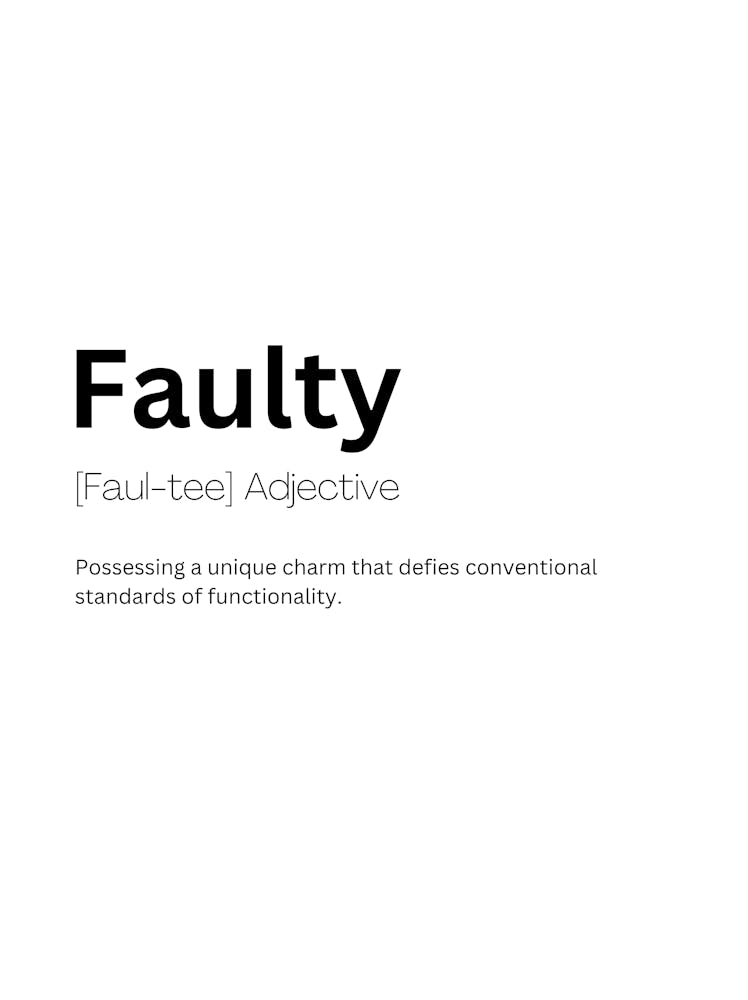 Faulty Definition Meaning