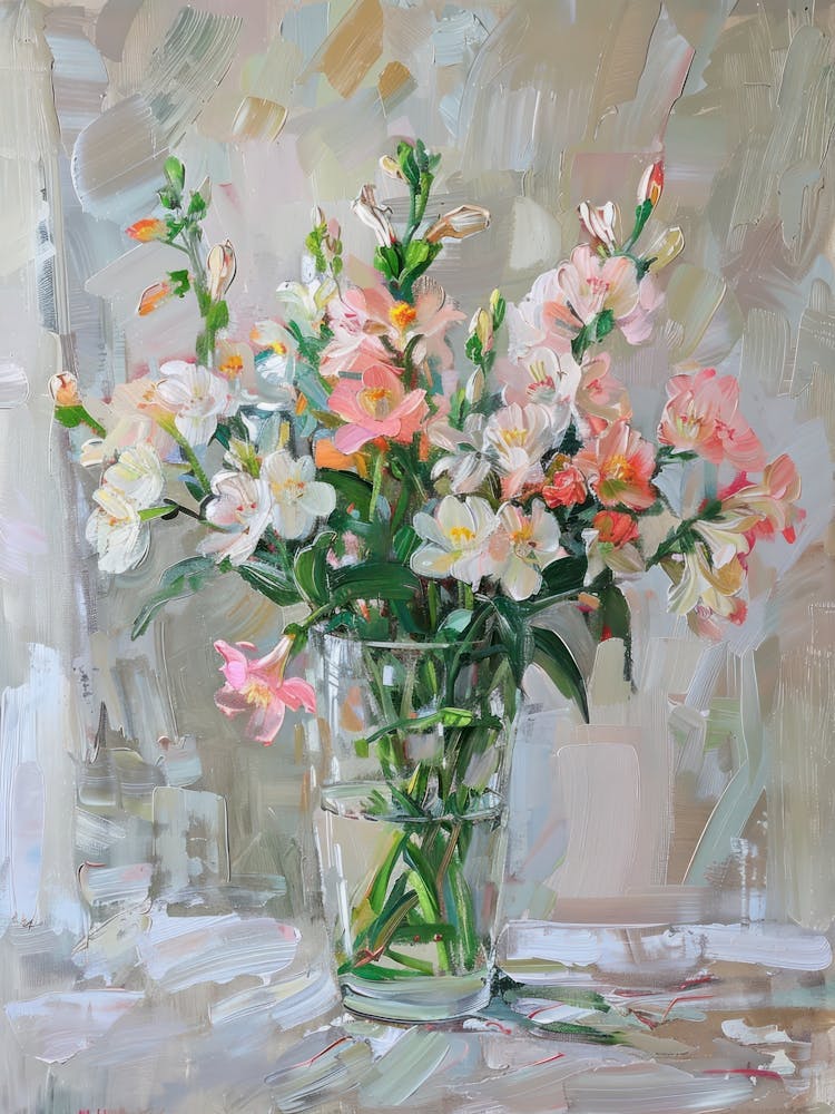 A World Of Flowers Freesia 2 Painting