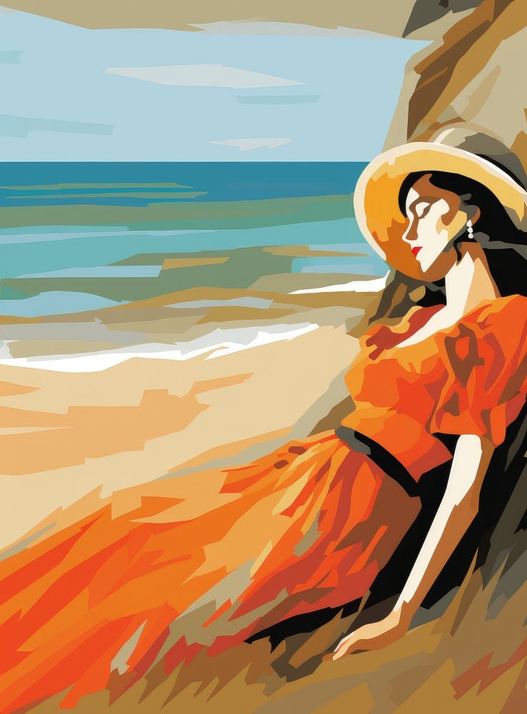 Woman On The Beach 1