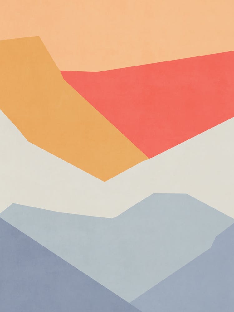 Abstract Mountains - Sunset 02