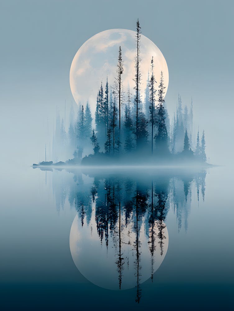 Fantastic Full Moon on the Lake 1