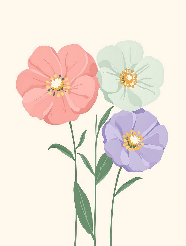 Elegant Minimalist Floral Design in Muted Tones